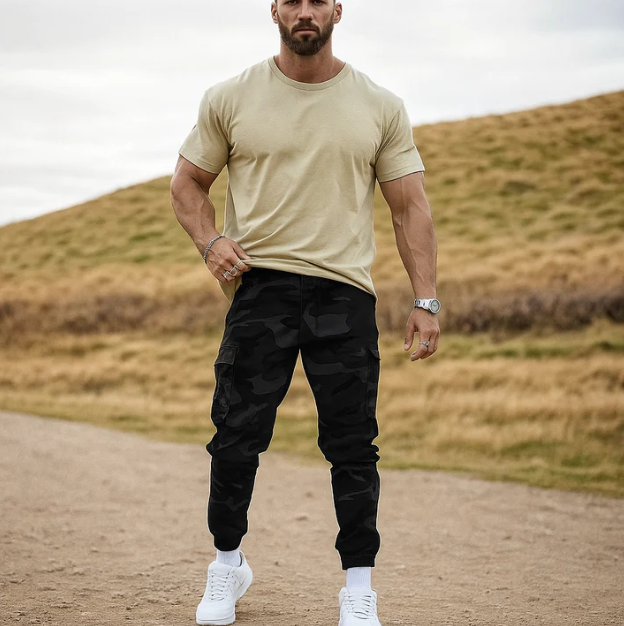 Men’s Heavy Duty Multi-Pocket Utility Trousers
