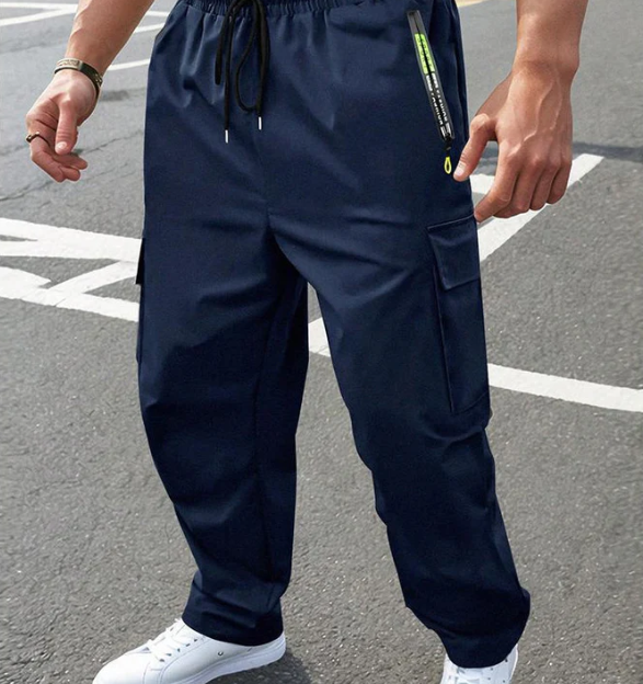 Men’s Lightweight Multi-Pocket Outdoor Cargo Trousers