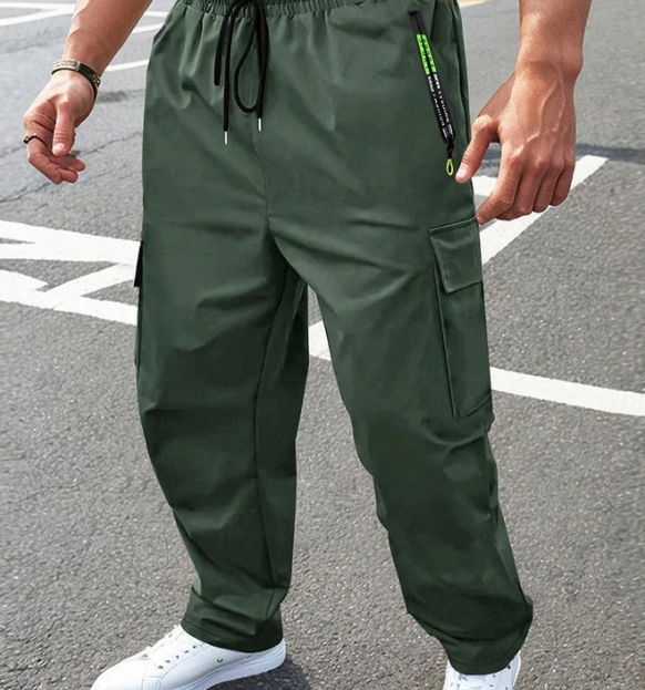 Men’s Lightweight Multi-Pocket Outdoor Cargo Trousers
