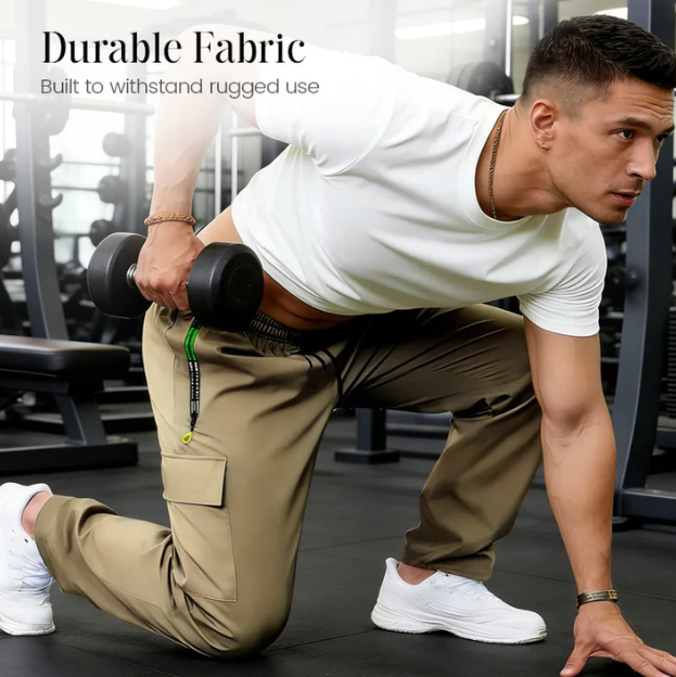 Men’s Lightweight Multi-Pocket Outdoor Cargo Trousers