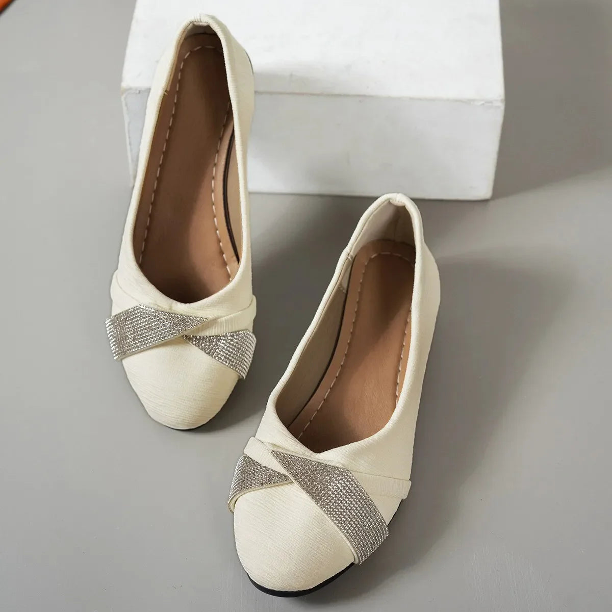 Women's Lightweight Rhinestone Wedge Support Shoes