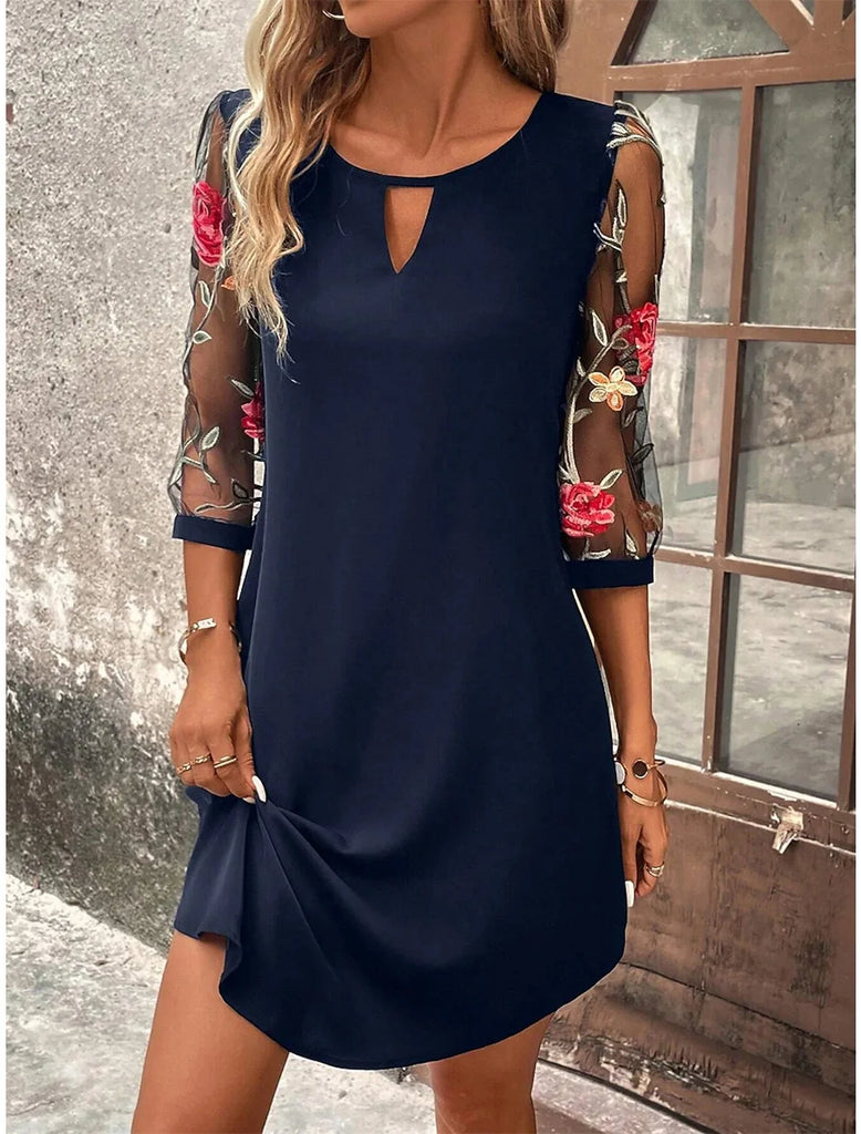 Embroidered Elegance Dress