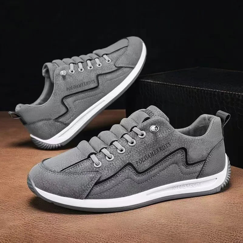 Men’s Lightweight Breathable Lace-Up Walking Trainers