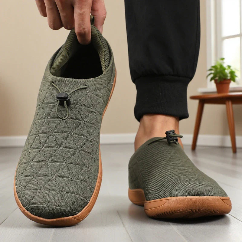 Men’s Zero-Drop Wide-Toe Knit Slip-On Shoes