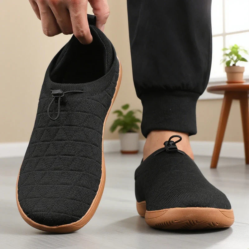 Men’s Zero-Drop Wide-Toe Knit Slip-On Shoes