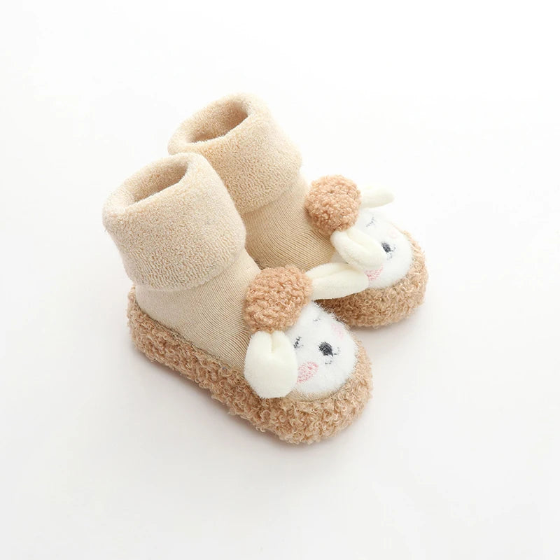 Baby Plush Cartoon Cotton Non-Slip Toddler Shoes