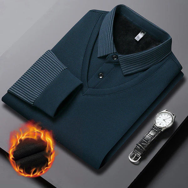 Men's Two-Piece Cuffed Knitted Shirt