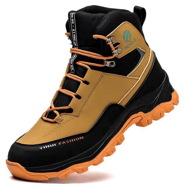 Men's Waterproof Steel Toe Safety Boots – Anti-Smash & Stab-Resistant