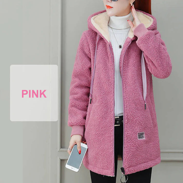 Women's Winter Warm Thick Faux Lamb Wool Coat