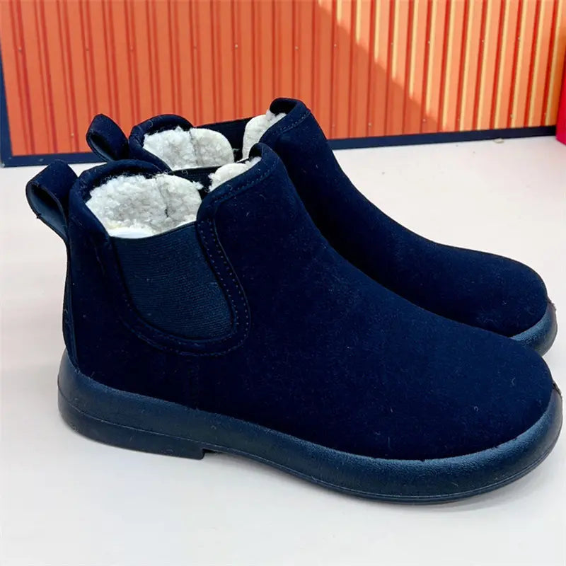 Women's Warm Cashmere Flat Non-Slip Short Boots