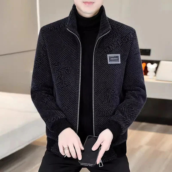 Fashionable Warm Casual Stand Collar Jacket for Men