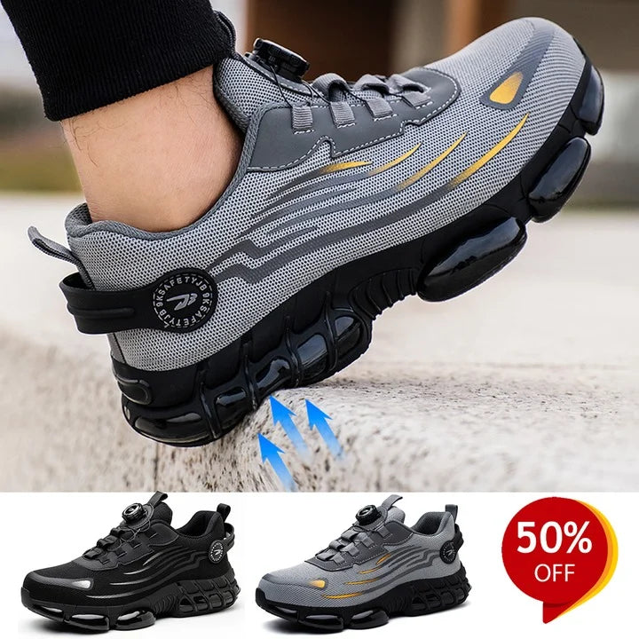 Men's Smash and Stab Resistant Work Safety Shoes