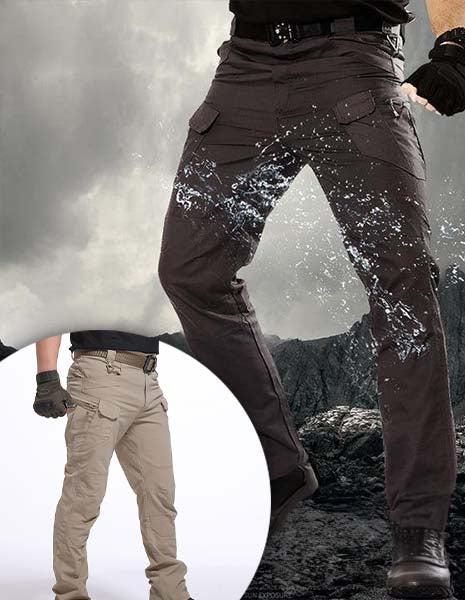 Men’s Stretch Tactical Cargo Trousers with Utility Pockets