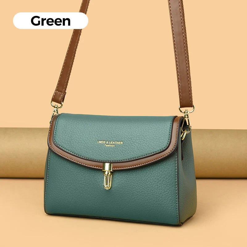 Elegant Women's Crossbody Bag in a Uniform Color