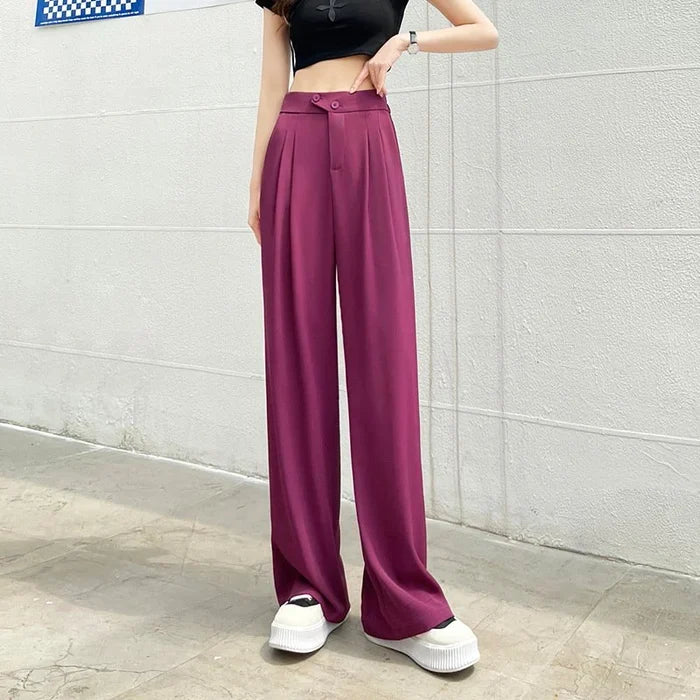 Woman's Casual Full-Length Loose Pants