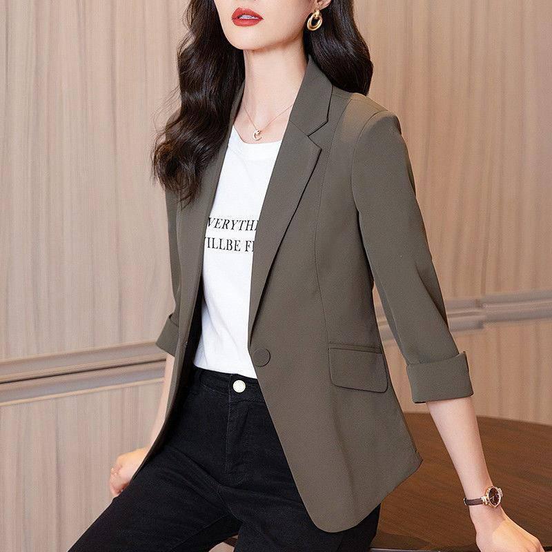 Slim-Fit Three-Quarter Sleeve Blazers