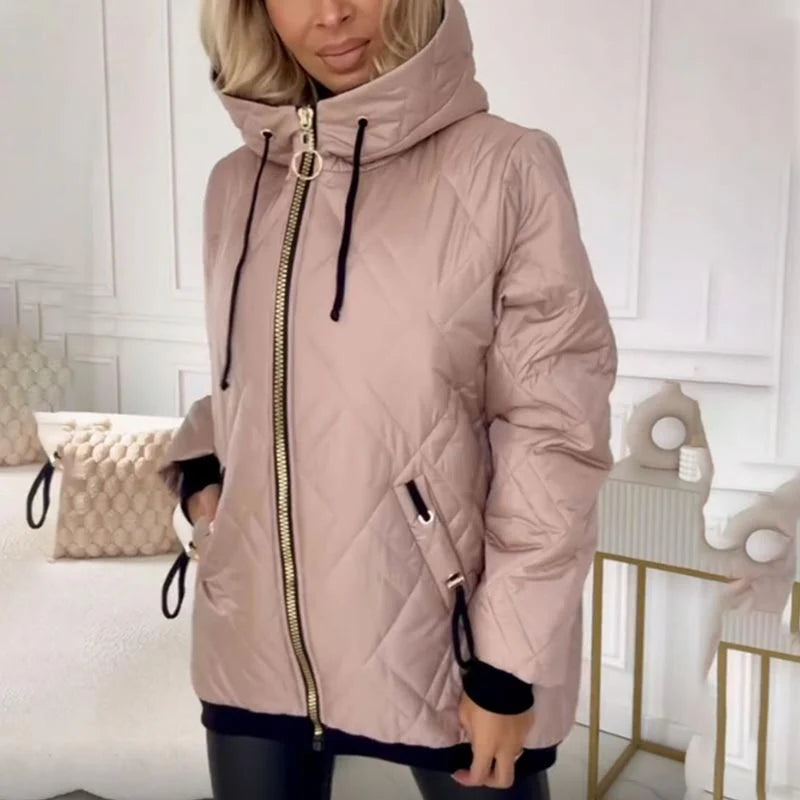Women's Quilted Hooded Winter Parka