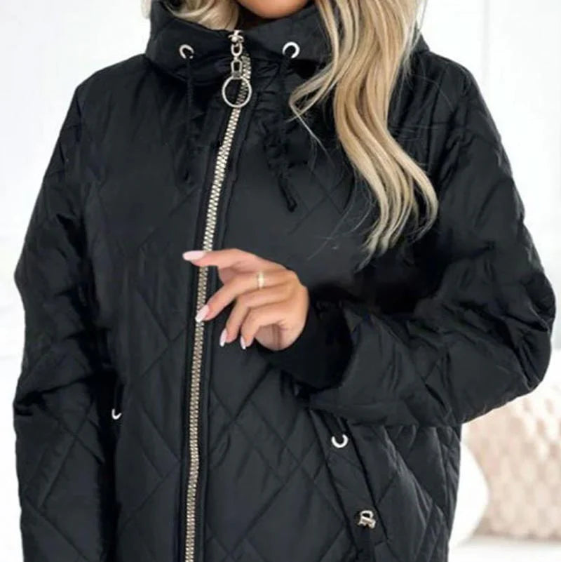 Women's Quilted Hooded Winter Parka