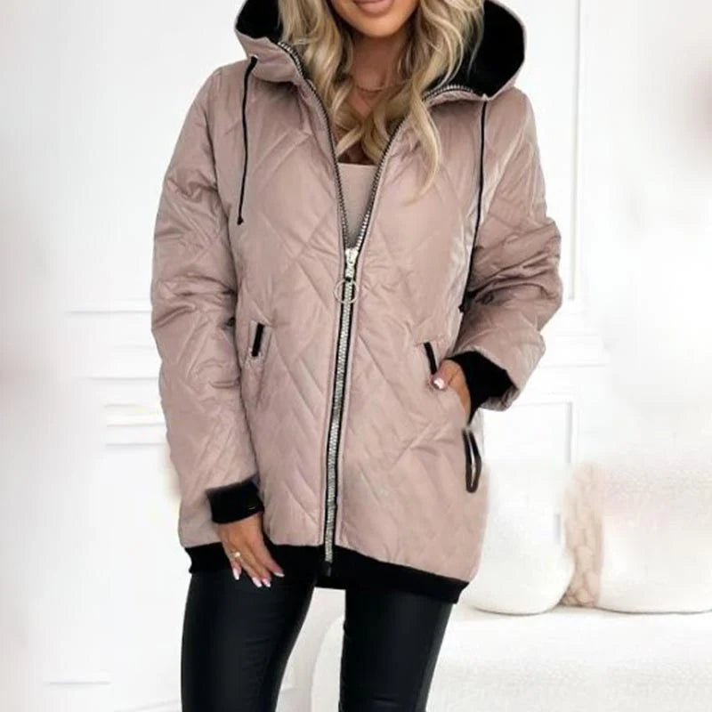 Women's Quilted Hooded Winter Parka