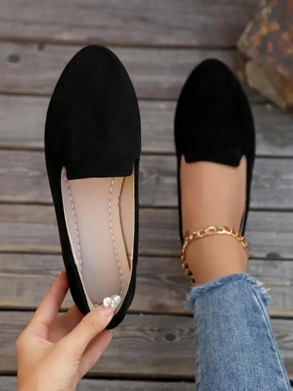 Women’s Pointed Toe Supportive Leather Flats