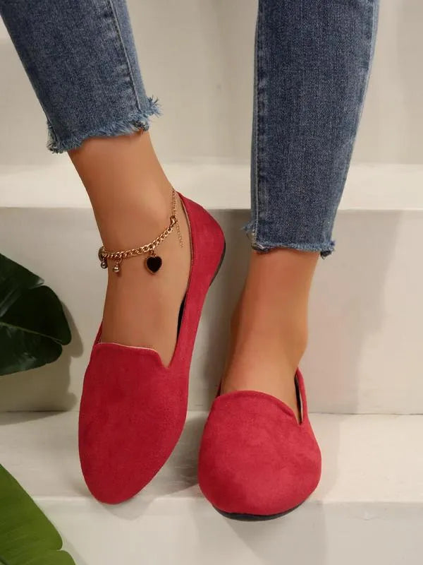 Women’s Pointed Toe Supportive Leather Flats