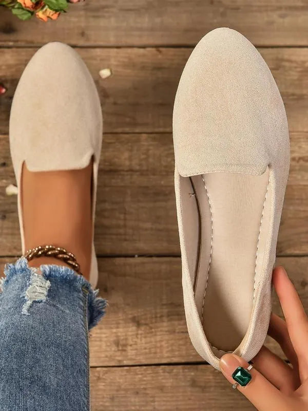 Women’s Pointed Toe Supportive Leather Flats