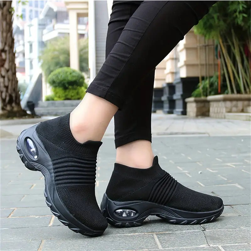 Women's Air Cushion Slip-On Walking Sneakers