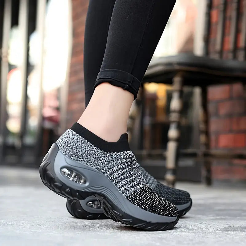 Women's Air Cushion Slip-On Walking Sneakers