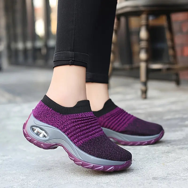 Women's Air Cushion Slip-On Walking Sneakers