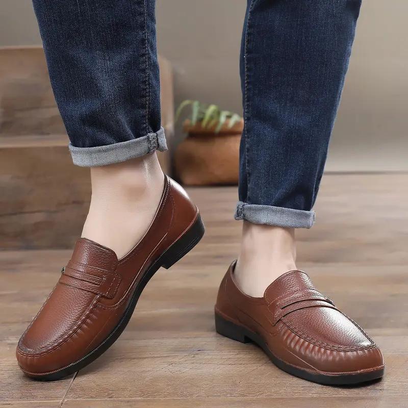 Men's Summer Casual Sandals Breathable Leather Casual Shoes