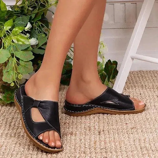 Women's Arch Support Leather Sandals