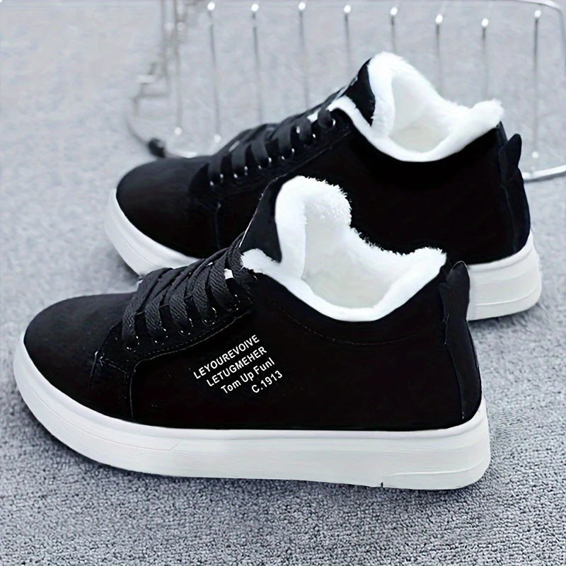 Women’s Plush Lined Winter Lace-Up Trainers