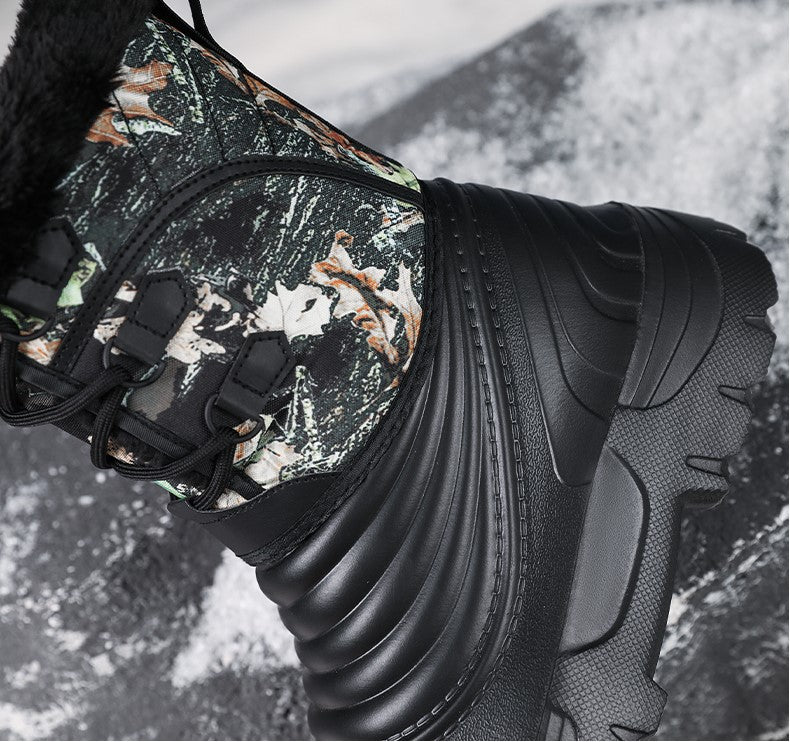 Men’s Waterproof Safety Hiking Boots with Wide Toe and Ankle Support