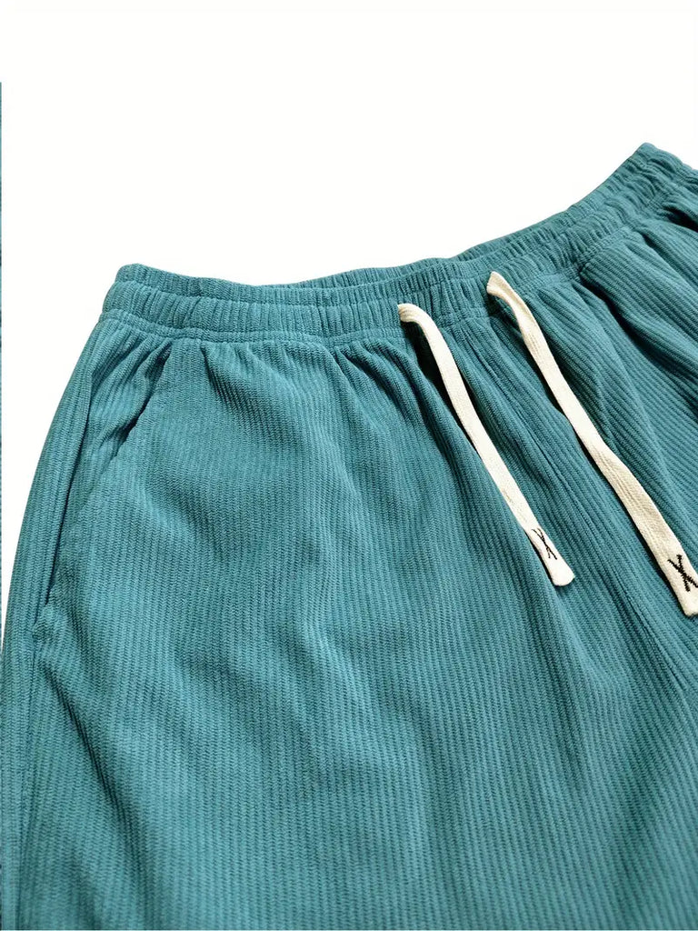 Women’s Soft Ribbed Corduroy Wide-Leg Trousers