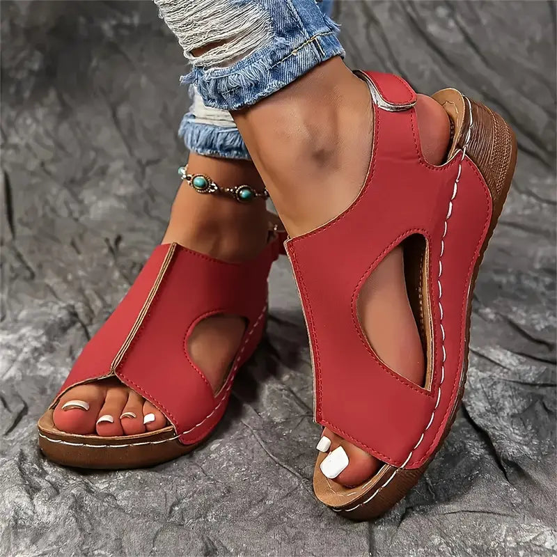 Women's Wedge Heeled Comfy Sandals