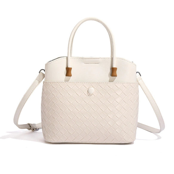 Structured Woven Tote Bag