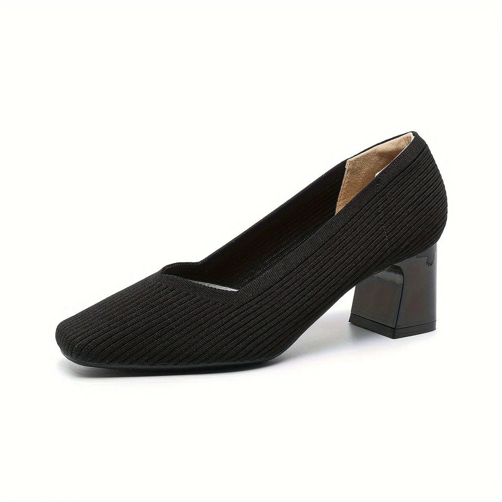 Women’s Pain-Free Comfort Block Heel Pumps with Arch Support