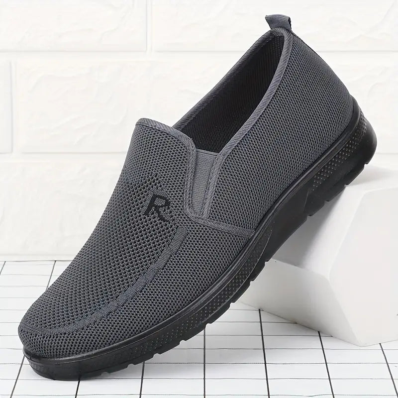 Men's Breathable Woven Slip-On Loafers