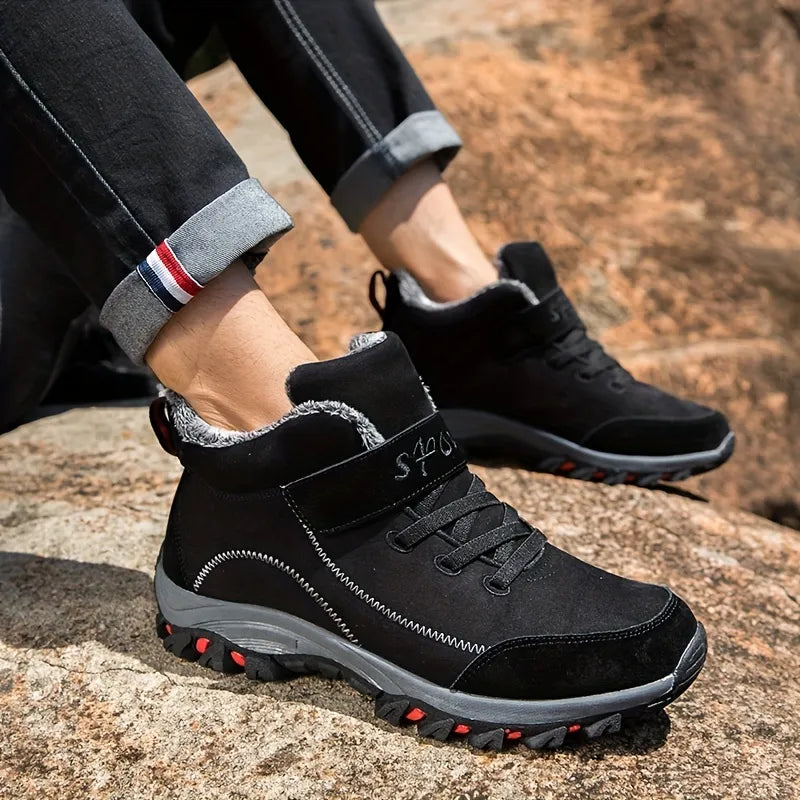 Men’s Orthopaedic Plush-Lined Winter Grip Boots