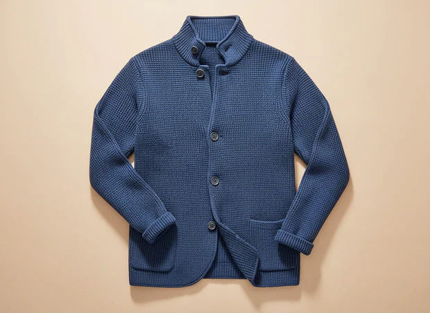 Men’s Classic Wool Knit Button Cardigan