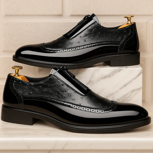 Men’s Prestige Ostrich Leather Slip-On