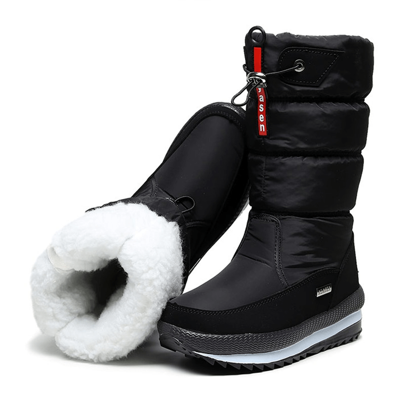 Women's Waterproof Mid-Calf Plush Boots