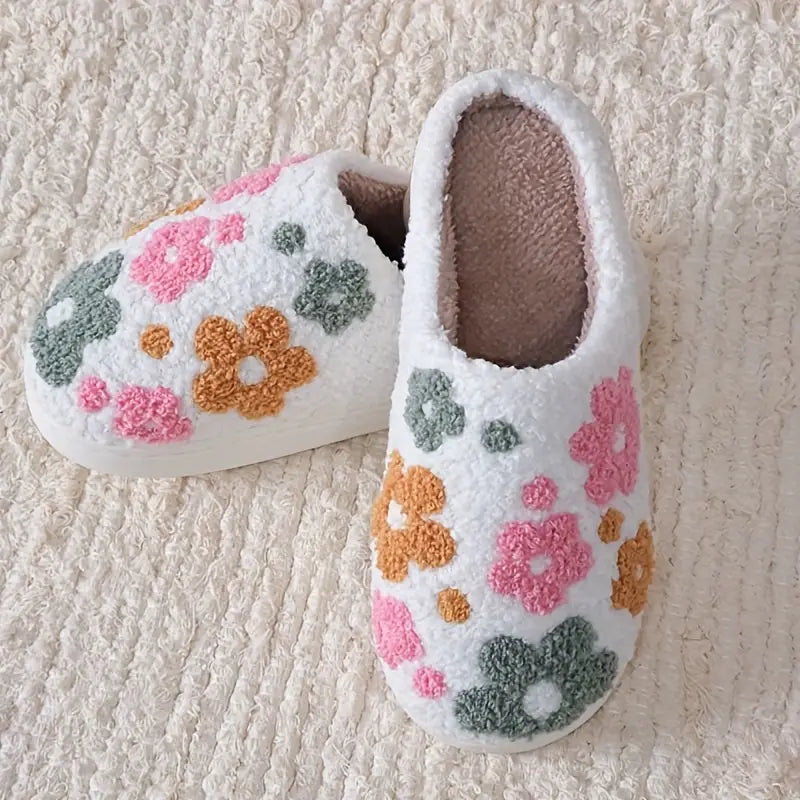 Women's Floral Cozy Winter Slippers