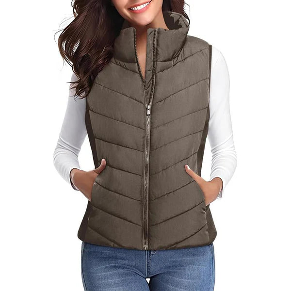 Women’s Quilted Zip-Up Puffer Vest