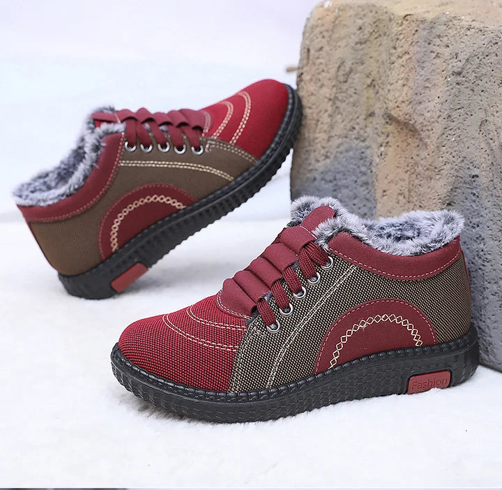 Women’s Fleece-Lined Winter Comfort Cotton Shoes