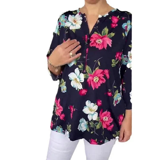 Women’s Relaxed Fit Printed Summer Tunic Top