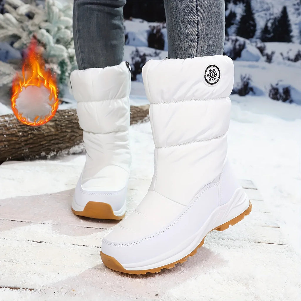 Women’s Water-Resistant Faux-Fur Mid-Calf Snow Boots