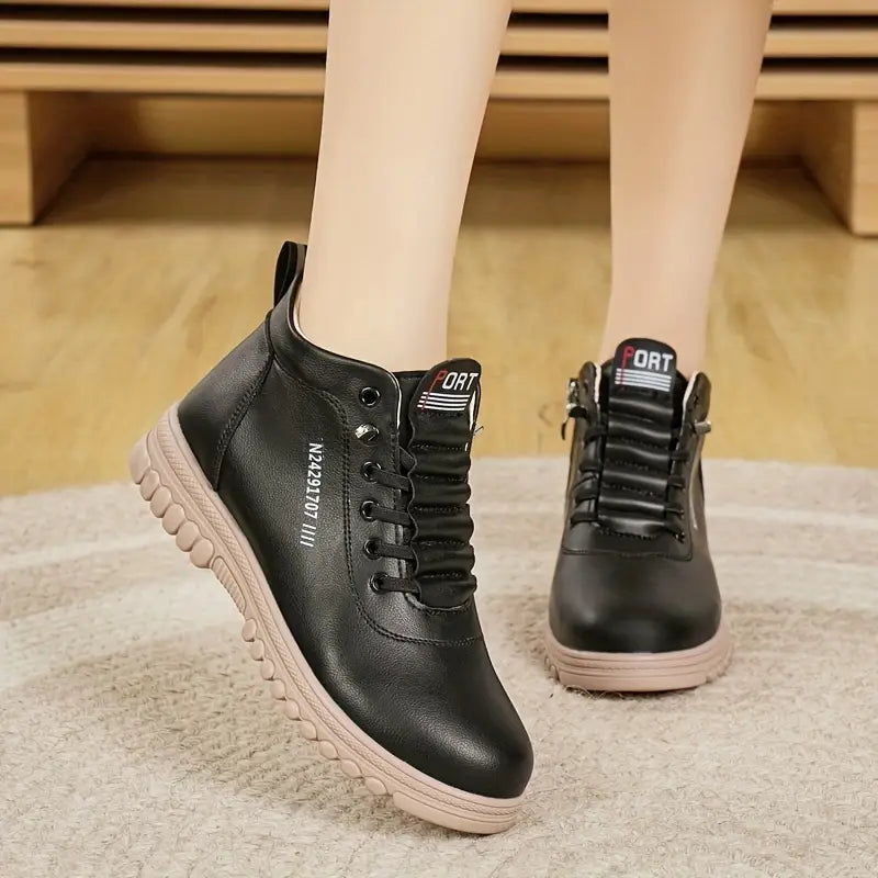 Women's Fashion Ankle Boots With Side Zipper