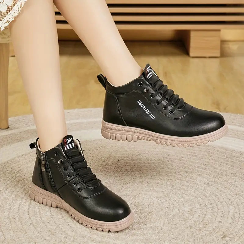 Women's Fashion Ankle Boots With Side Zipper