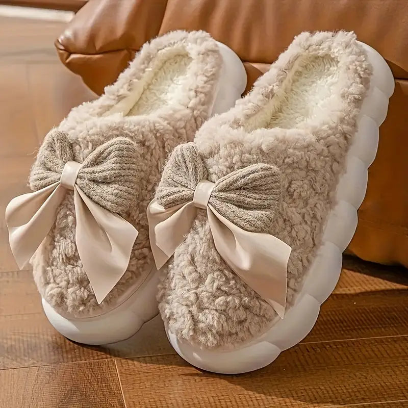 Autumn-Winter Women’s Fleece-Lined Slippers